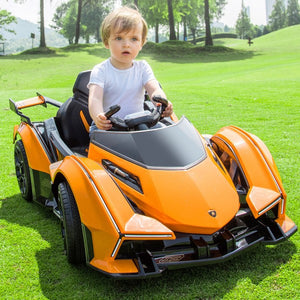 Unleash Your Toddler's Inner Speedster with the Lamborghini Vision GT 12V Remote Control Ride Sports Car!