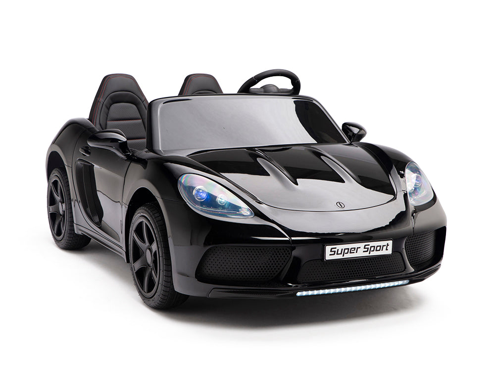 New Super Sport XL 24V Ride On Car with 180W Brushless Motor Black