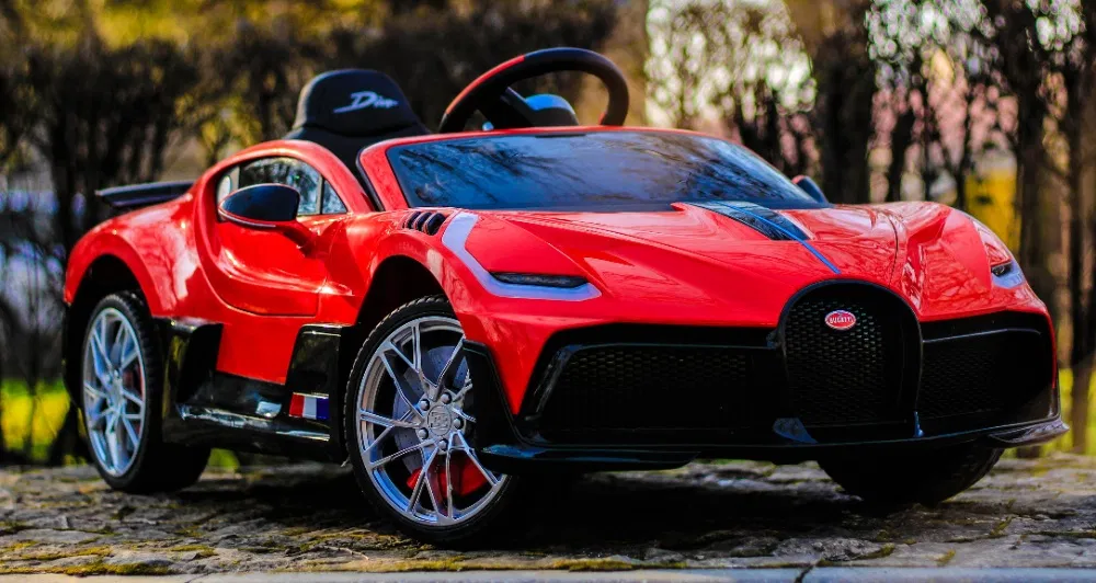 Bugatti Divo Remote Control Ride On Race Car With Rubber Tires