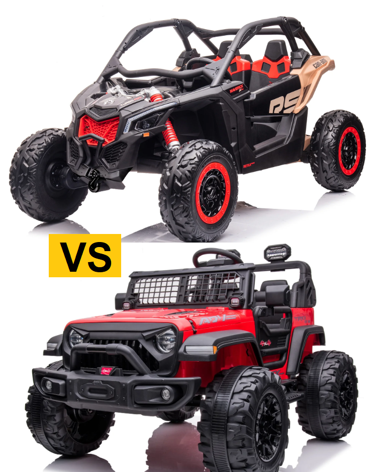 Can-Am 24V SXS vs. Comanche Ride-On Jeep