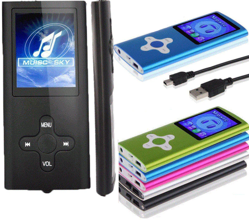 8GB MP3 Video Player with FM Radio and Built-In Bluetooth