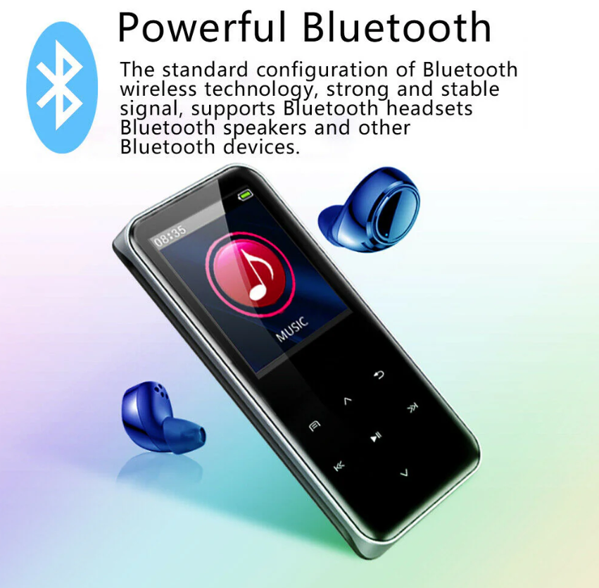 8GB MP4 Video Player With FM Radio and Built In Bluetooth