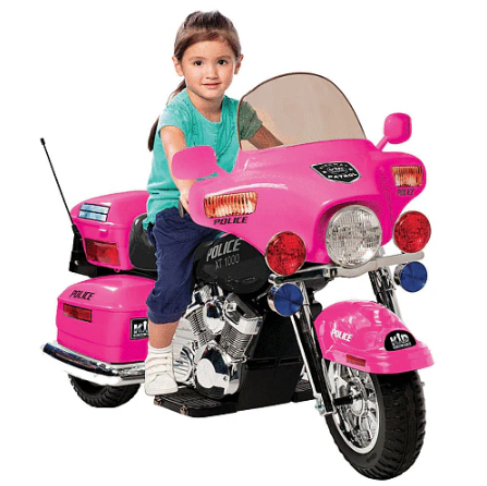 Police Patrol 12V Ride On 3 Wheel Police Motorcycle