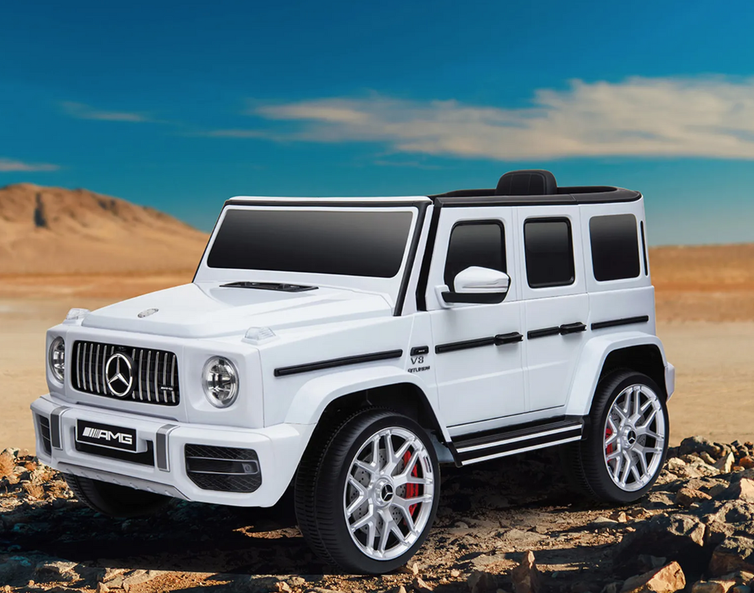 Mercedes-Benz 24 Volt 2 Seat 4WD Remote Control Ride On G63 AMG G Wagon W/Rubber Tires