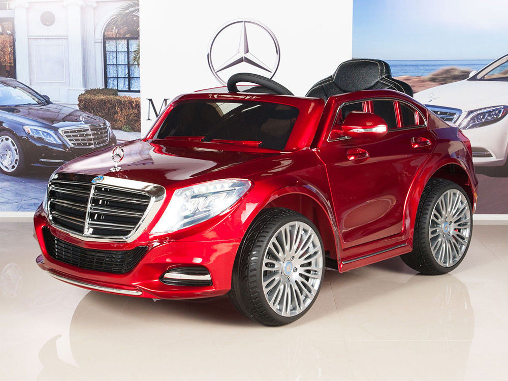 Red Mercedes S600 toddler ride-on car