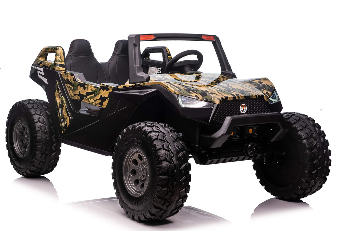Super Buggy XL 4WD 24V Rubber Tires and Remote Control Ride-On Cars