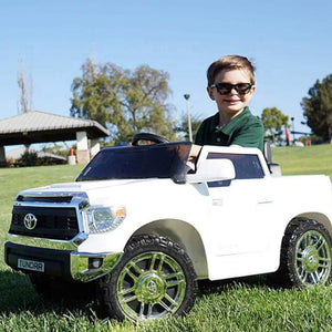 Exploring the Exciting Features of the Toyota Tundra Single Seat 12V Toddler Ride On Pickup Truck!