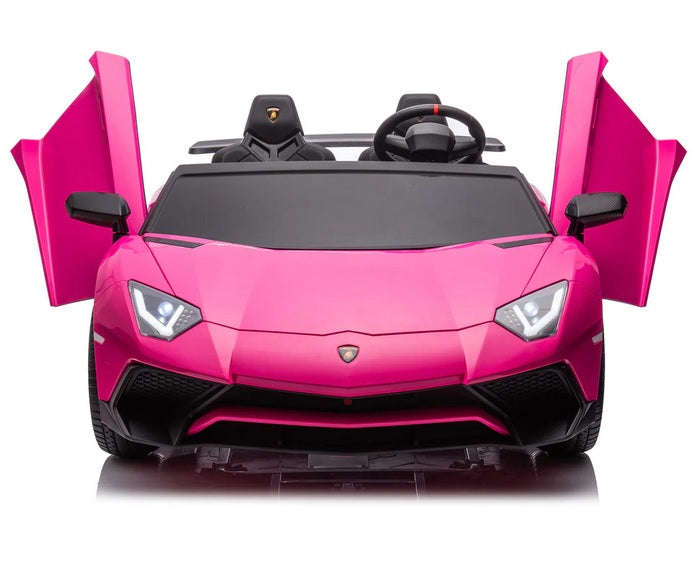 Big Kids 24V Lamborghini Aventador ride-on Car With 2 Seats pink