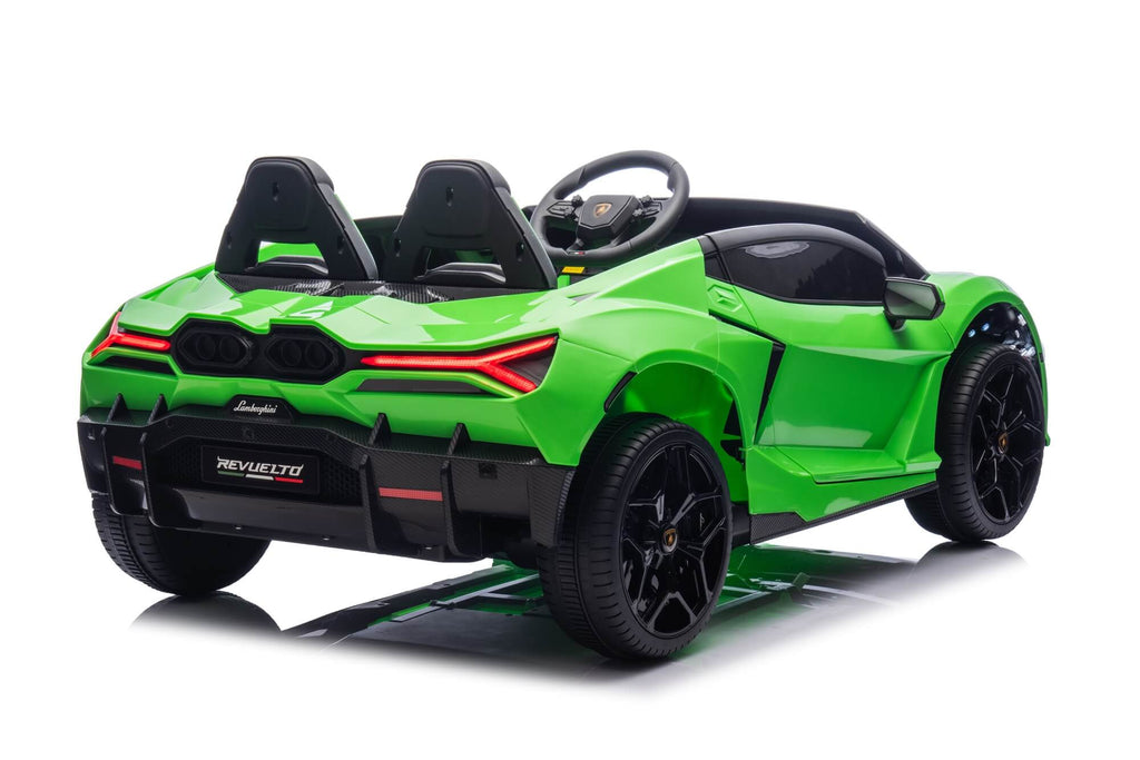 24V (9mph!) Lamborghini Revuelto Two-Seater Kids Ride-On Car