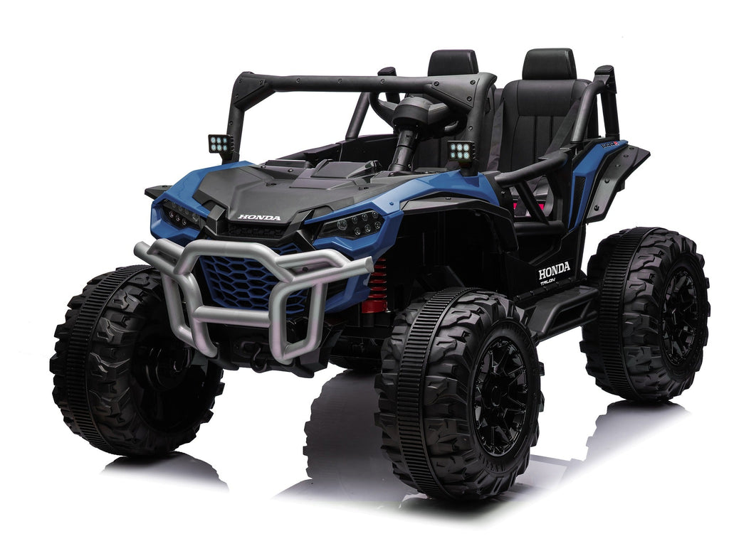 Blue Honda Talon 1000R 24V kids ride-on UTV angled exterior view