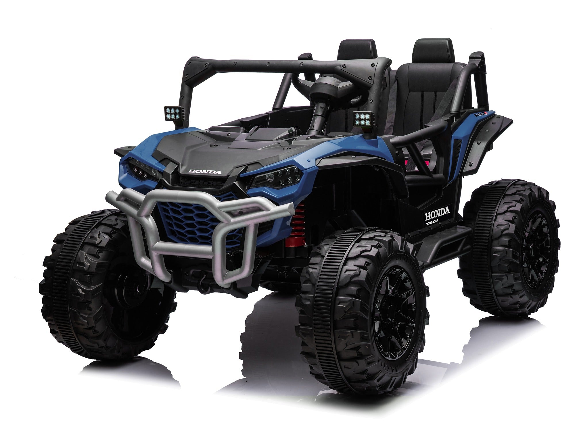 Blue Honda Talon 1000R 24V kids ride-on UTV angled exterior view