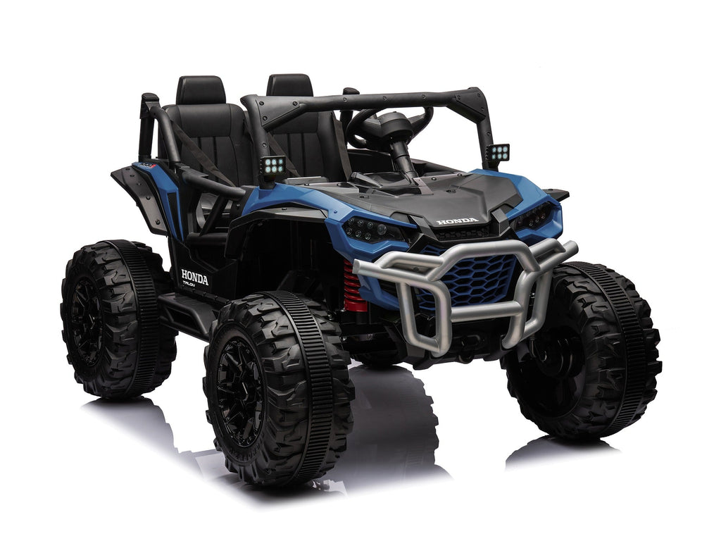 Blue Honda Talon 1000R 24V kids ride-on UTV front three-quarter view
