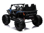 Blue Honda Talon 1000R 24V kids ride-on UTV rear three-quarter view