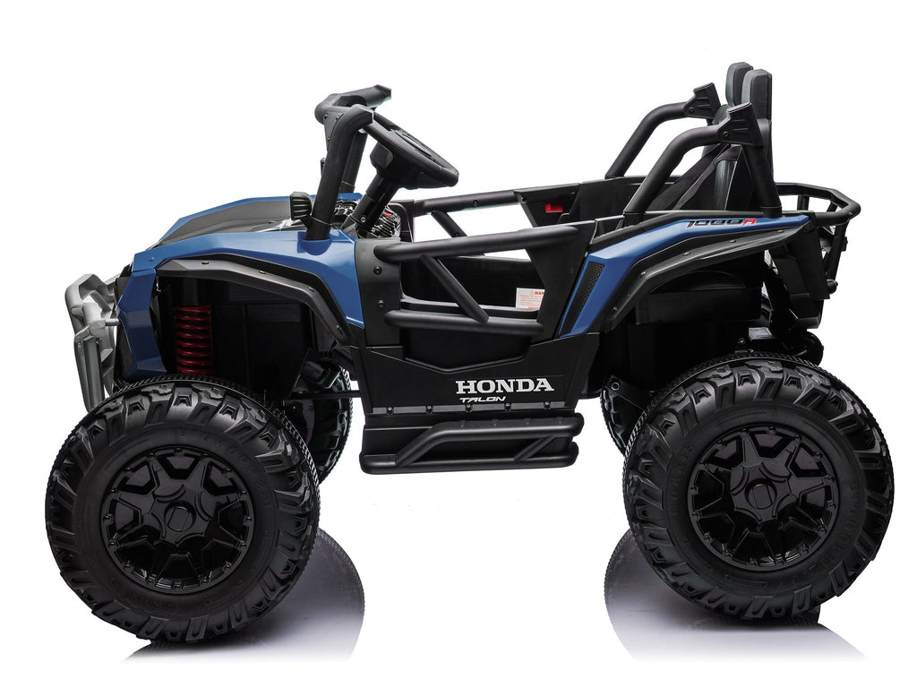 Blue Honda Talon 1000R 24V kids ride-on UTV side profile
