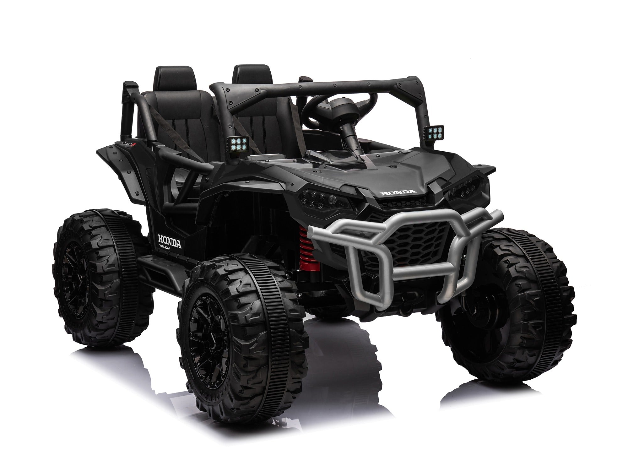 Black Honda Talon 1000R 24V kids ride-on UTV front three-quarter view