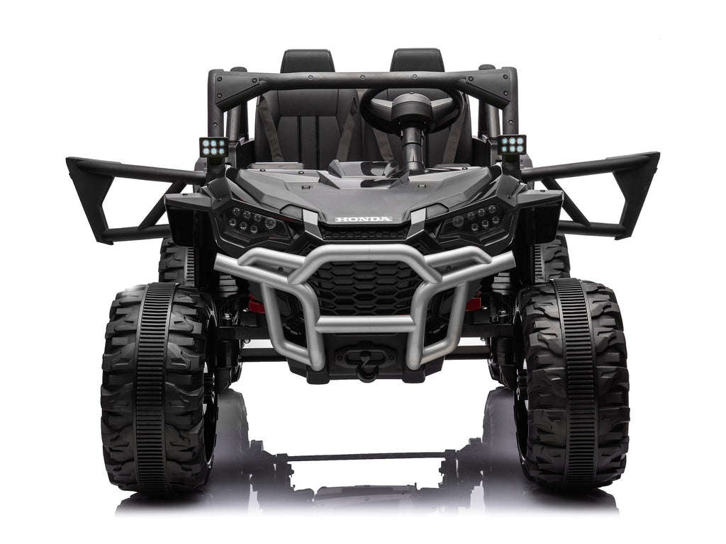 Black Honda Talon 1000R 24V kids ride-on UTV with doors open