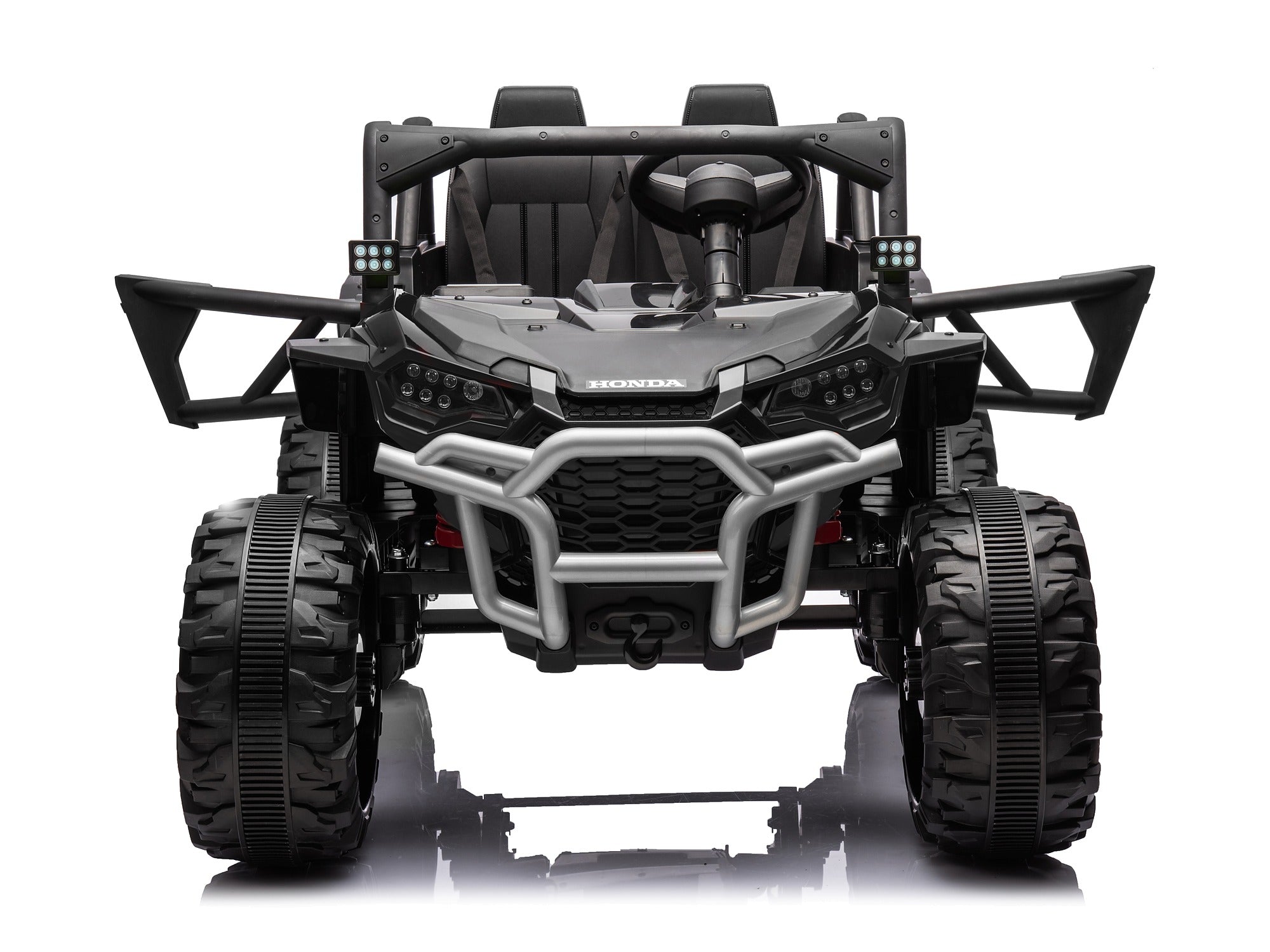 Black Honda Talon 1000R 24V kids ride-on UTV with doors open