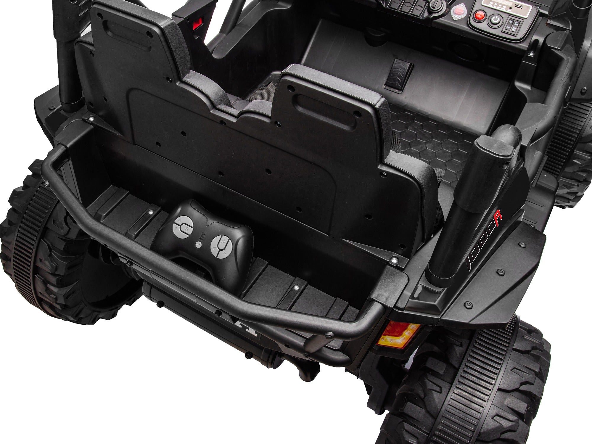 Black Honda Talon 1000R 24V kids ride-on UTV rear cabin and cargo detail