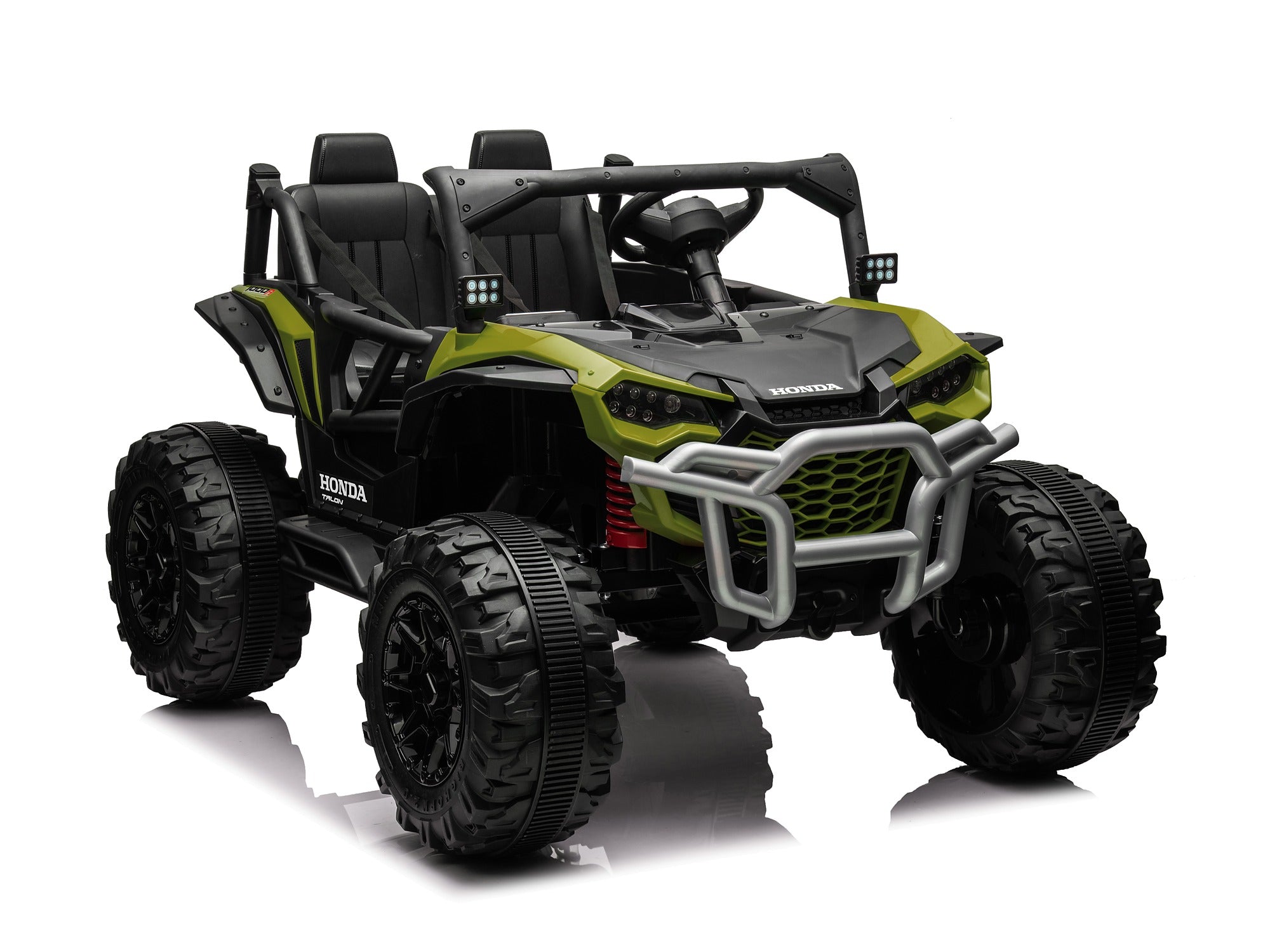 Green Honda Talon 1000R 24V kids ride-on UTV front three-quarter view