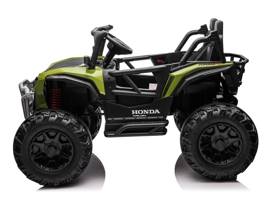 Green Honda Talon 1000R 24V kids ride-on UTV side profile