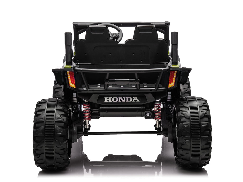 Green Honda Talon 1000R 24V kids ride-on UTV rear view