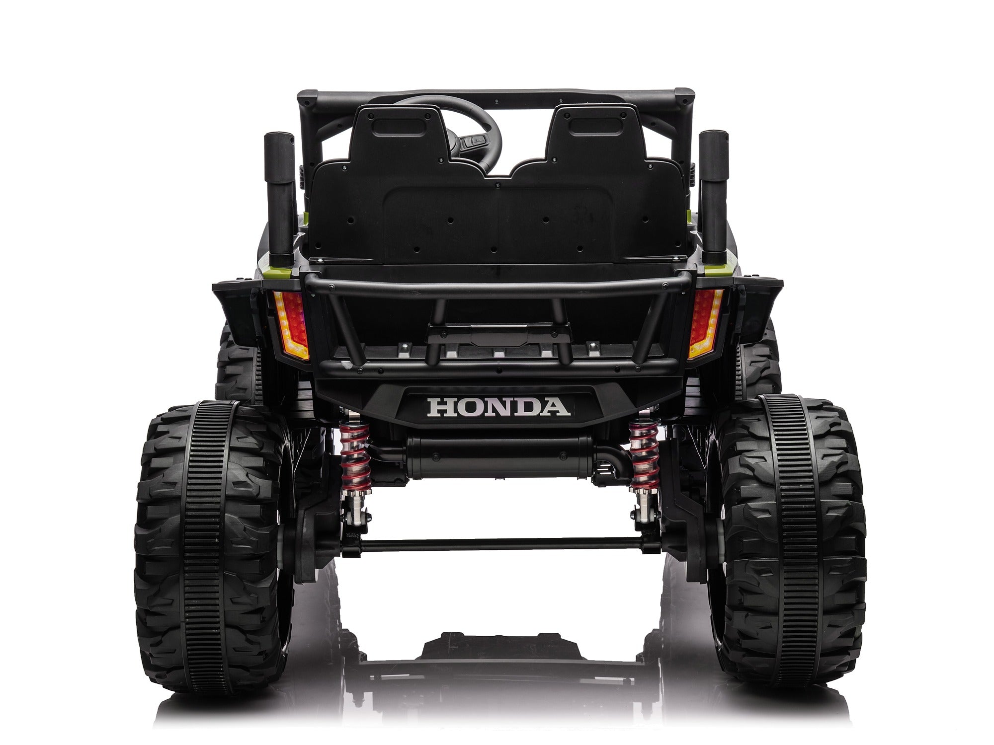 Green Honda Talon 1000R 24V kids ride-on UTV rear view