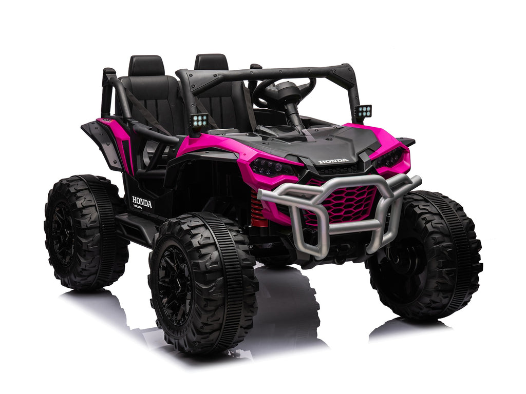 Pink Honda Talon 1000R 24V kids ride-on UTV front three-quarter view