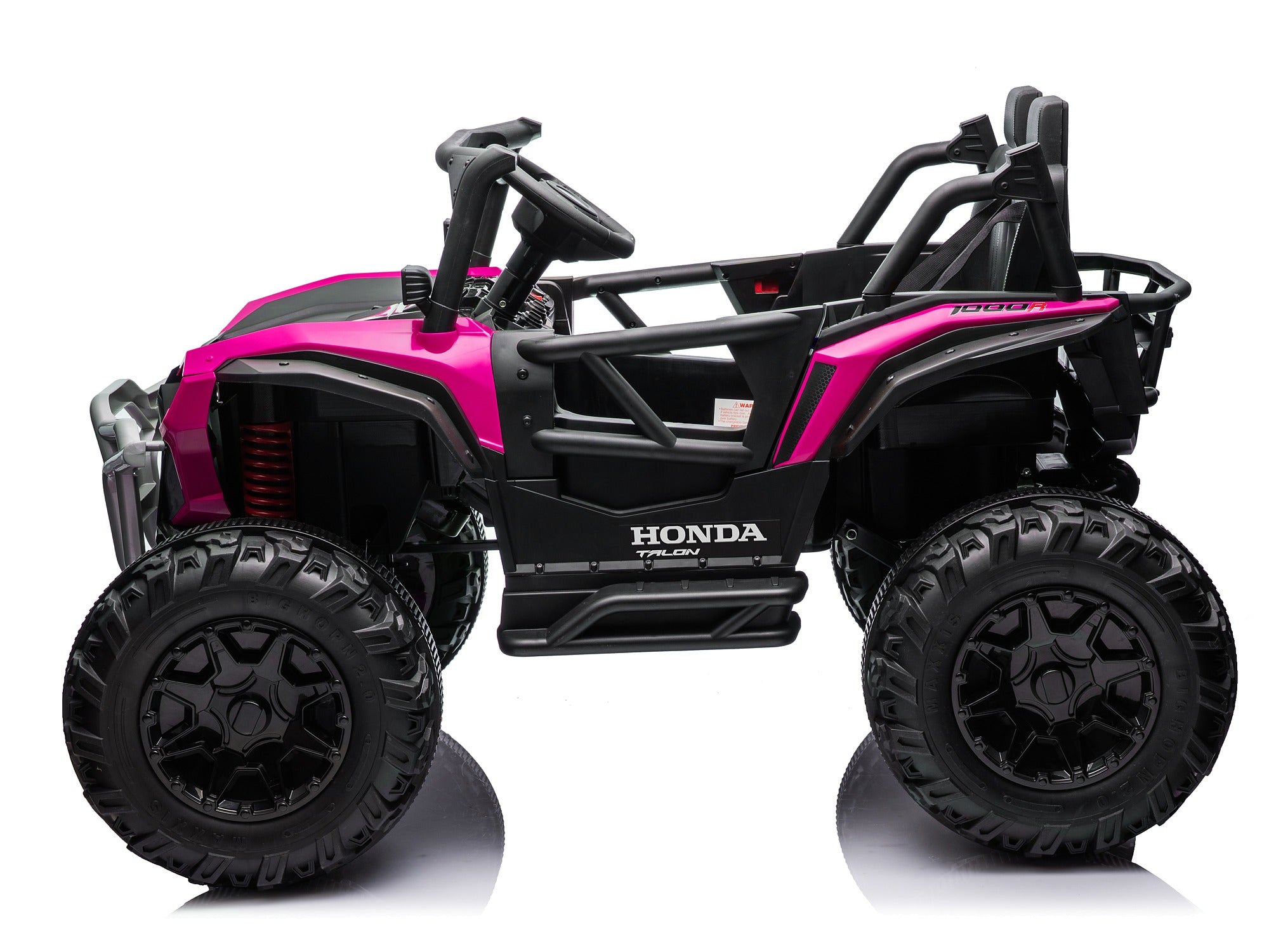 Pink Honda Talon 1000R 24V kids ride-on UTV side profile