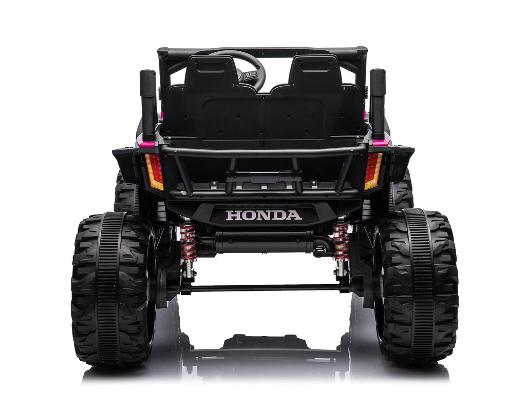 Pink Honda Talon 1000R 24V kids ride-on UTV rear view