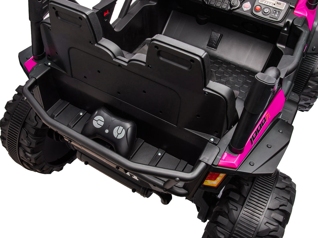 Pink Honda Talon 1000R 24V kids ride-on UTV rear cabin and cargo detail