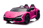 24V (9mph!) Lamborghini Revuelto Two-Seater Kids Ride-On Car pink