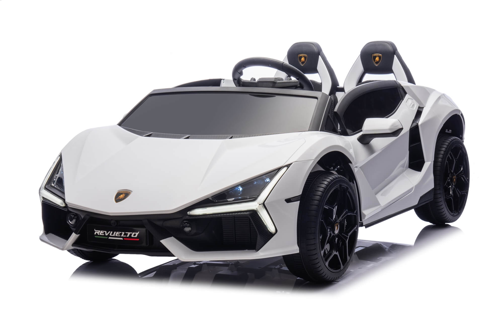 24V (9mph!) Lamborghini Revuelto Two-Seater Kids Ride-On Car