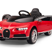Red Toddler Bugatti Remote Control Ride On with Leather Seat