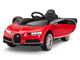 Red Toddler Bugatti Remote Control Ride On with Leather Seat