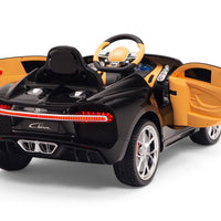 Toddler Bugatti Remote Control Ride On Cars with Rubber Tires