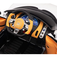 Interior Bugatti Remote Control Ride On with Leather Seat