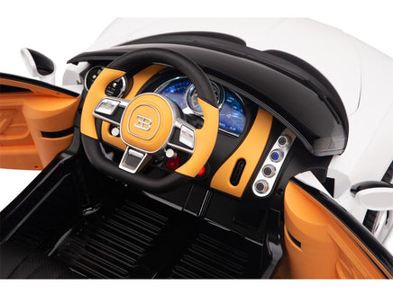 Interior Bugatti Remote Control Ride On with Leather Seat