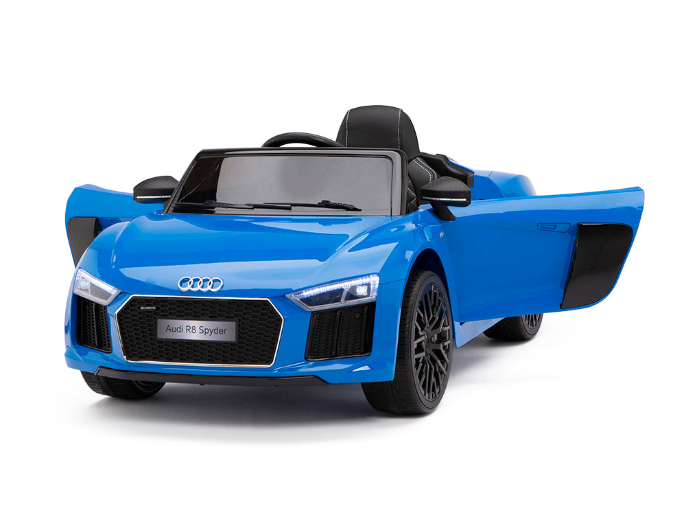 Audi R8 Ride On Race Car with Remote, Leather Seat and Rubber Tires