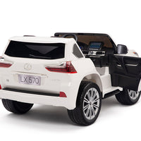 Toddler Power Wheels Lexus LX570 with Remote Control in White