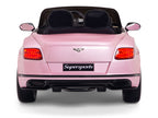 Pink Bentley car for second birthday present