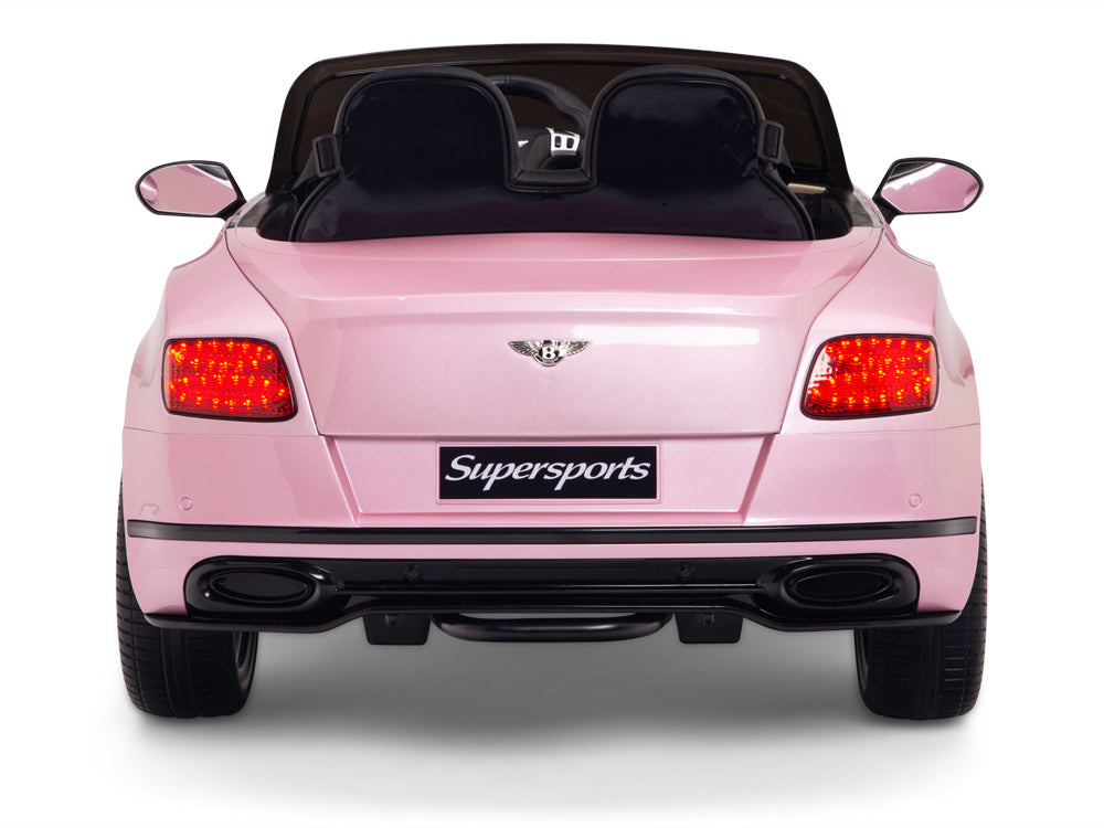 Pink Bentley car for second birthday present