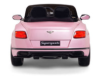 Pink Bentley car for second birthday present