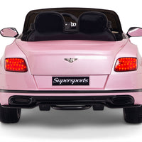Pink Bentley car for second birthday present