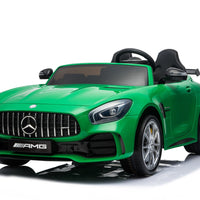 Green Mercedes for Toddlers with 2 seats and remote control