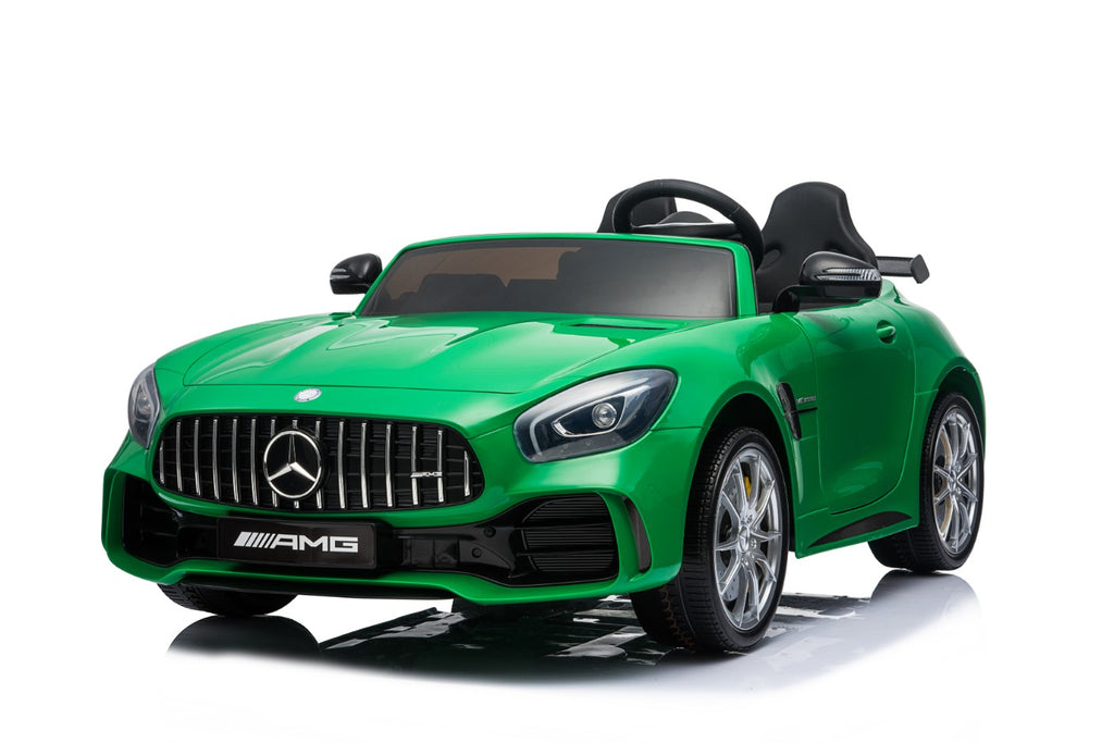 Green Mercedes for Toddlers with 2 seats and remote control
