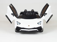 power wheels ride on Lamborghini Aventador SV with butterfly doors