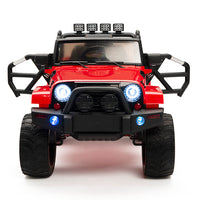 Red jeep with remote control and 4WD Four Motors