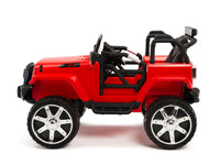 Toddler jeep with remote control and rubber tires