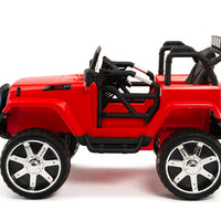 Toddler jeep with remote control and rubber tires