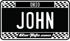 Custom License Plate for Toddler Cars